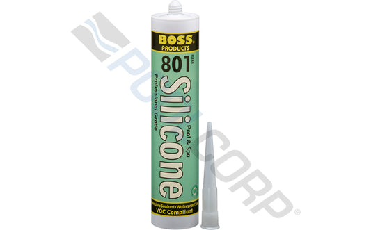 10.3 oz Clear 801 Neutral Cure Silicone Adhesive