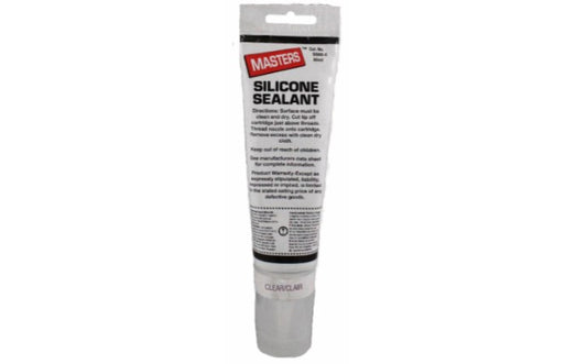 Masters® 80ml Clear Silicone Sealant Squeeze Tube